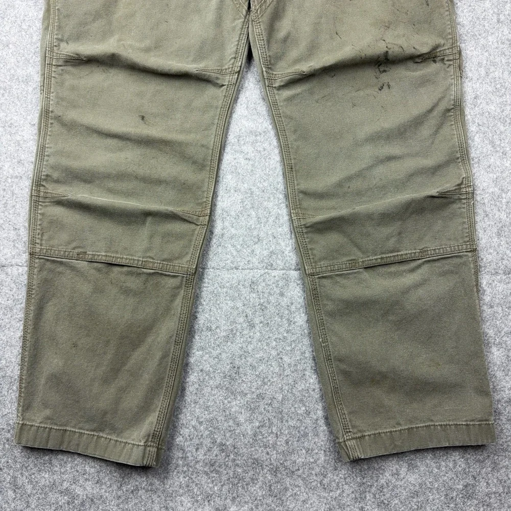 Carhartt Pants Mens 38x30 Gray Rugged Flex Double Front Utility Canvas Work - Picture 6 of 13